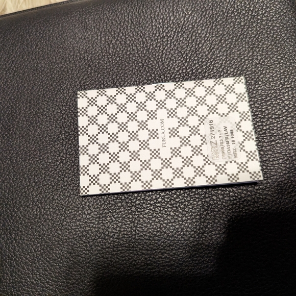 Furla clutch in gray leather with writing " light my fire " - Picture 8 of 9